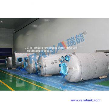 Factory wholesales New durable 85 cubic steel lining PTFE/ PFA/ ETFE anticorrosive equipment with long Service life 15-20 years Industrial Chemical storage Tank movable portable container and pressure vessel
