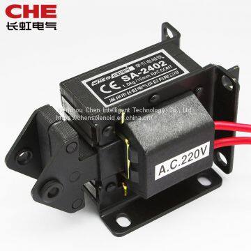 SA-2402 1.0kgf 9.8N 15mm Push Pull Type Attractive Linear AC Solenoid Electromagnet for Vending Machine photo-3