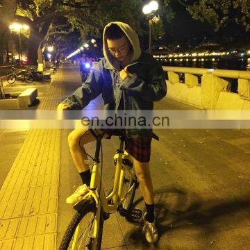 Wholesale Korea Style Detachable Knitted Hoodie Fashion Classic Women Men Unisex Jean Denim Bomber Jacket photo-3