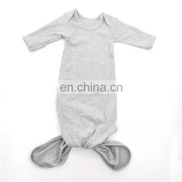 100% Organic Cotton Ribbed Clothing Gown Blanket Hat 4pcs Set New Born Baby Gift Set photo-3