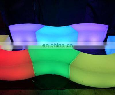 RGB Rechargeable Led Bar Furniture Lllluminated Waterproof Bar Chair Stool photo-3
