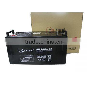 China 12v 100ah vrla lead acid battery distributor