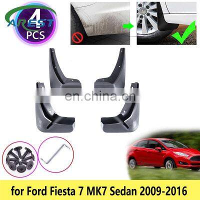 for Ford Fiesta 7 MK7 Saloon Sedan 2009 2010 2011 2012 2013 2014 2015 2016 Mudguards Mudflaps Fender Guards Splash Accessories