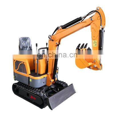 High efficiency Stock available Crawler 0.8 ton 1ton hydraulic small digger machine mini excavator