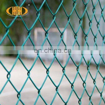 Hot sell pvc coated and galvanized diamond wire mesh chain link mesh fence