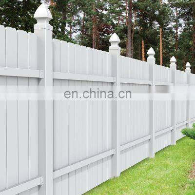 White Cheap 6 Feet Vinyl Fence Panels Privacy With Posts Wholesale, 8ft Garden Plastic Grey Pvc Privacy Fence