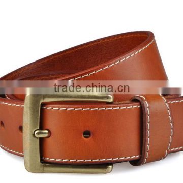 Hot sale 38mm width man's classical genuine leather belt