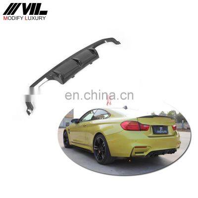 Carbon Fiber M3 M4 Rear Diffuser Lip for BMW F80 M3 F82 F83 M4 Coupe Sedan Convertible 2014 - 2018