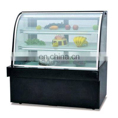 High Quality Standing Four Sides Glass Display Cooler /Vertical Cake Display Refrigerator