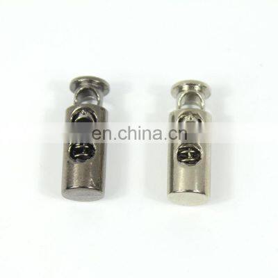 Two Hole Swimwear Rope Round Spring Metal End Cord Stopper