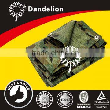 Camouflage waterproof tarps PE tarpaulin