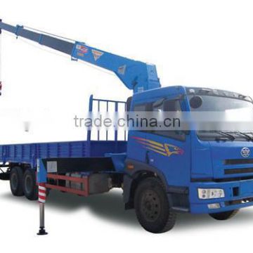 FAW 8-12ton truck mounted crane for sale