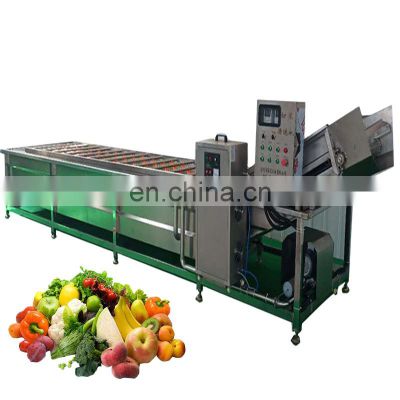 Industrial fruit and vegetable washing waxing drying machine vegetables fruits cleaning machine