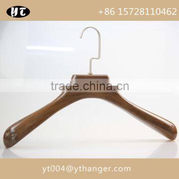 High Gloss Brown Wooden Hanger and Pants Hanger With Custom Size and Logo photo-3