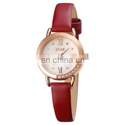 Skmei 1769 Minimalist Design Women Quartz Watch Leather Strap Ladies Watches