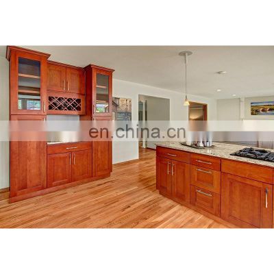 CBMMART Kitchen Designs American Cherry Wood Double Shaker Kitchen Pantry Cabinet