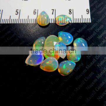 Ethiopian Opal 7x9 mm pear cabochon