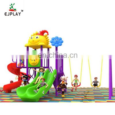 2019 New Design And Kid Outdoor Playground Equipment, Outdoor Soft Playground Kids Plastic Slides