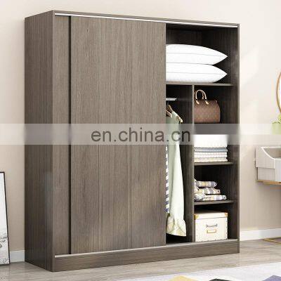 Customized Bedroom Furniture Fitted Sliding Door Closet System Clothes Storage Cabinet Wardrobe Modern Wooden Wardrobes photo-3