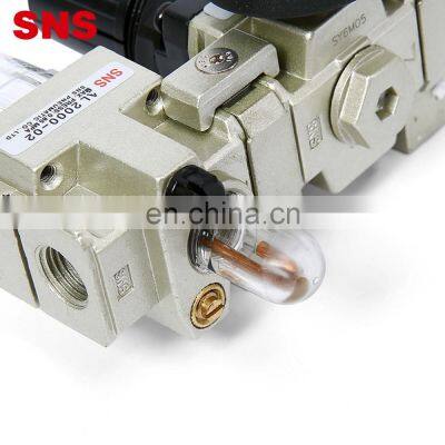 SNS Pneumatic AC Series FRL Unit Air Source Treatment Combination Air Filter Pressure Regulator With Lubricator photo-5