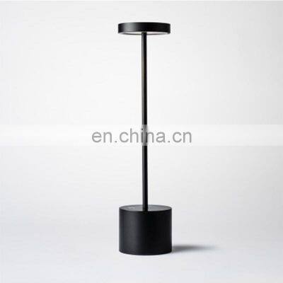 Hot Sell Hotel Aluminium Material LED Rechargeable Lamp Restaurant Decorative Table Lamp photo-2