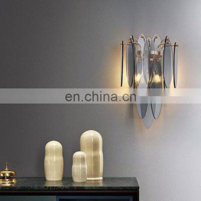 Creative Simple Surface Mounted Wall Light Decor Glass Lighting Home Living Room Wall Lamp photo-4