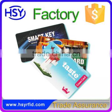 Hot Sales CR80 Offset Printing HF 13.56Mhz PVC Card for Access Control Reader