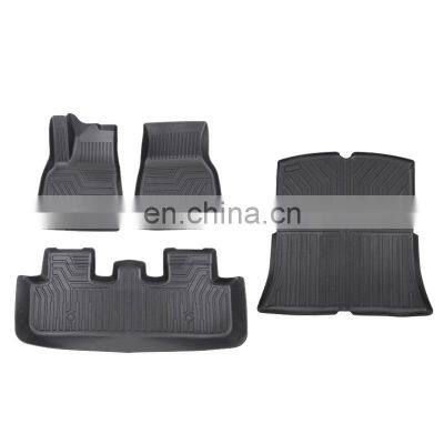 Factory Supply Ecofriendly Waterproof Customized Injection Mould TPE Car Trunk Floor Mat Fit for Tes la MODEL S photo-5