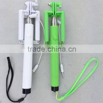 Mini Foldable Intergraded Wired Selfie Mono Stick from Shenzhen factory