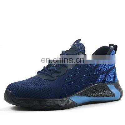 Breathable Light Weight Comfort Flying Woven Zapatos de Seguridad de Trabajo Sneaker Shoe Safety photo-4