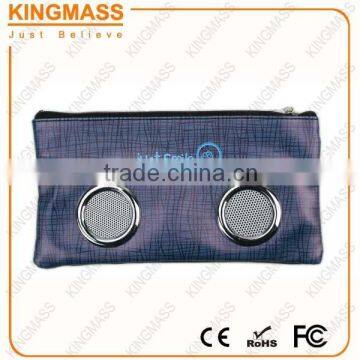 Hot Sale Printed PU Leather Pencil Bag Speakers Portable Speakers photo-3