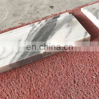 High Quality Statuario White Marble Skirting Tiles