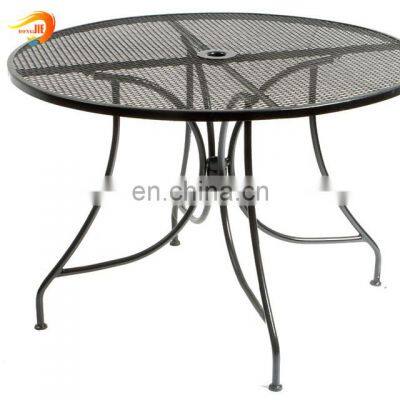 Outdoor Black Expanded Metal Mesh Chair Furniture photo-3