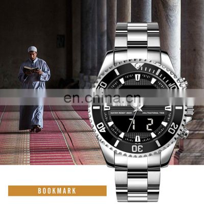 New Arrival 1896 Wlectronic Sports Watch Skmei Qibla Muslim Prayer Watch Hour Week Time Men High Quality Wristwatch