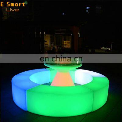portable bar furniture lighting modern living room sofa bar furniture sets lounge chair cocktail table for party events led cube