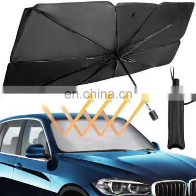 Car Shade Umbrella  Foldable Sun Shade Umbrella Car Parasols Front Sunshade Sunshade UV Protection Suitable For Tesla Accesorios