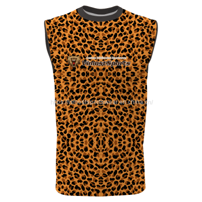 latest fashionable custom sleeveless t-shirts with no MOQ
