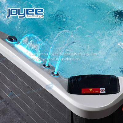 JOYEE Factory Price Freestanding US Aristech Acrylic 5 Persons Outdoor Hydro Whirlpool Spa Hot Tub photo-3