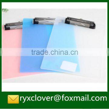 Transparent A4/A5/A6 2mm PP plastic writing clipboard