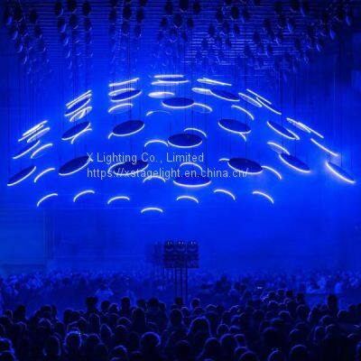  Three Winch One Mirror Disc Kinetic Light Dmx Winch Led Stage Light photo-2