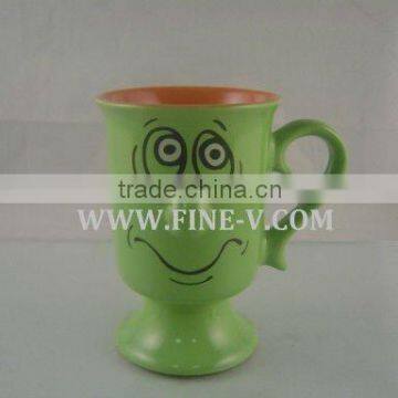 ceramic smiley coffee cup