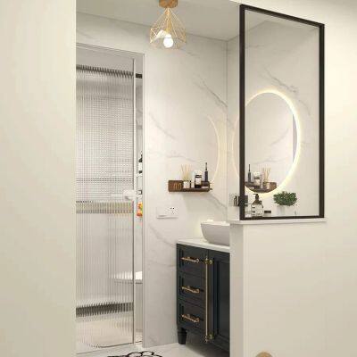 Modern Style Glass Shower Enclosure Interior Partition Tempered Glass for Bathroom photo-3