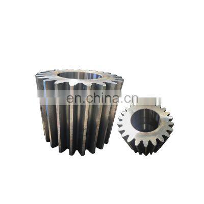 Custom high quality forging big module gear rotary dryer girth gear hardening large spur gear