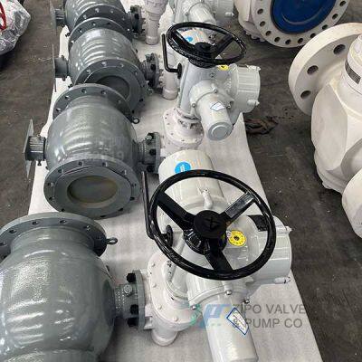 API6D Remote Automatic Electric or Motor Operated Control Trunnion Mounted Ball Valve photo-5