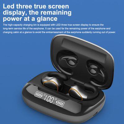 Q20 TWS Bone Conduction Touch Control Wireless Earbuds Mini Blue Tooth 5.0 Music Sport Handsfree Earphone With Microphone photo-4