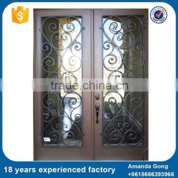 Modern Design Wrought Iron Main Grille Door Design photo-6