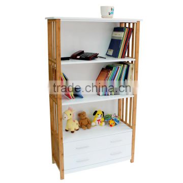 2016 New Bookcase with 2 Drawer , 4 Shelves