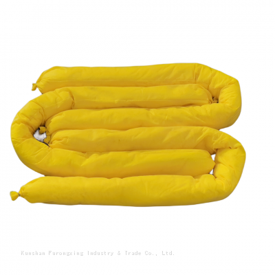 Hazmat Chemical Absorbent Socks For Spill Control Meltblown Boom In Lab Yellow