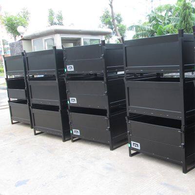 Stackable Steel Pallet Box With Reinforced Corners for Warehouse Efficiency photo-5
