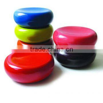 High quality best selling colored spun bamboo round stool from Vietnam